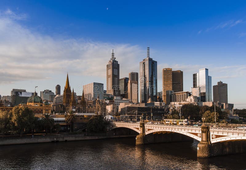 Constructions à Melbourne image stock Constructions à Melbourne image stock