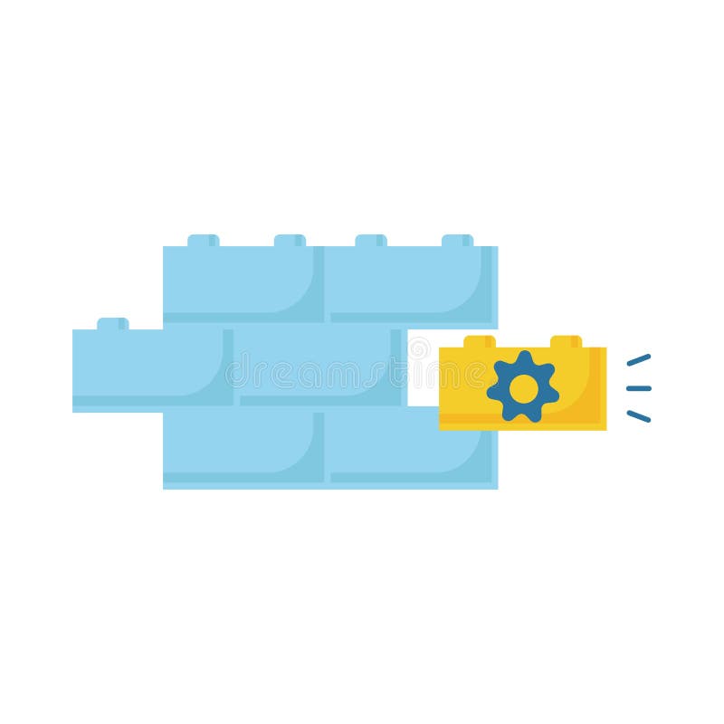 Constructor plugin disconnect and connection and creative icon. stock illustration