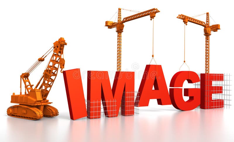 Construindo uma Imagem ilustração do vetor