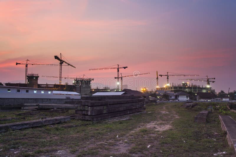 Estaleiro de construção imagem de stock royalty free