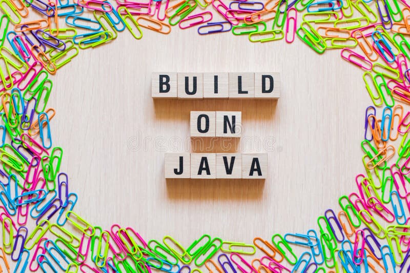 Construção no conceito das palavras de Java imagens de stock royalty free Construção no conceito das palavras de Java imagens de stock royalty free