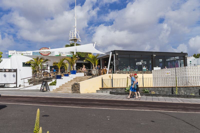 Edifício tradicional em Teguise fotos de stock royalty free