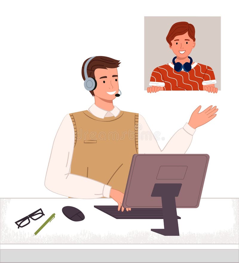 Client Talking To Secretary of Assistant in Office Stock Vector ...