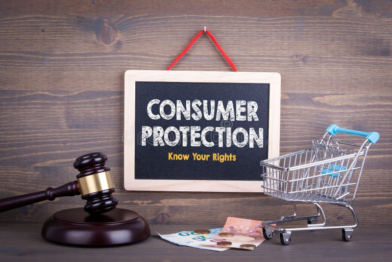 Consumer Rights Protection concept. Chalkboard on a wooden background stock photo Consumer Rights Protection concept. Chalkboard on a wooden background stock photo