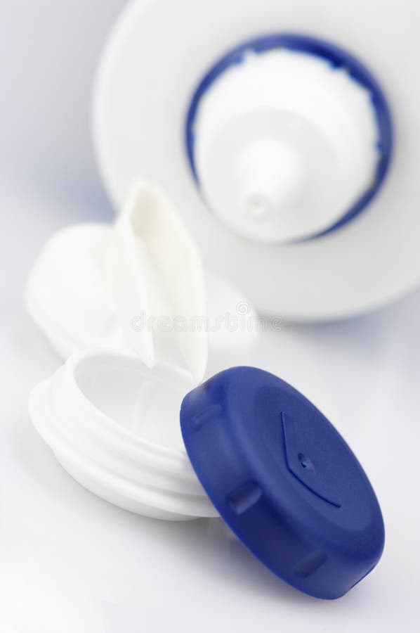 Contact lens accessories stock photo. Image of bottle 20808508
