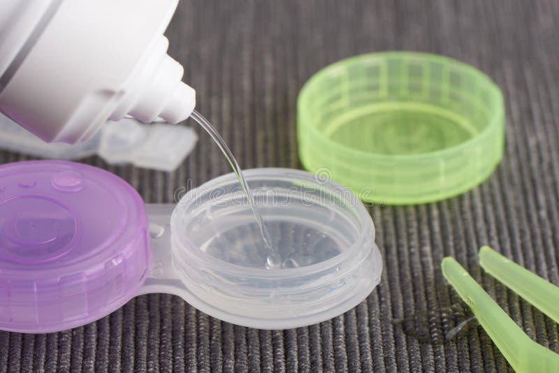 Contact Lens Solution Filling Case Stock Photos Free & RoyaltyFree