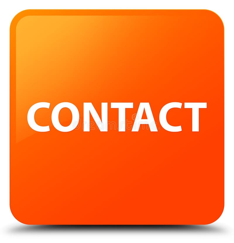 Contact Us Orange Cubes on a White Background Stock Illustration