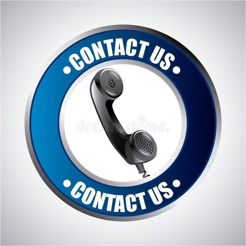 Contact us design stock vector. Illustration of mail 47141462