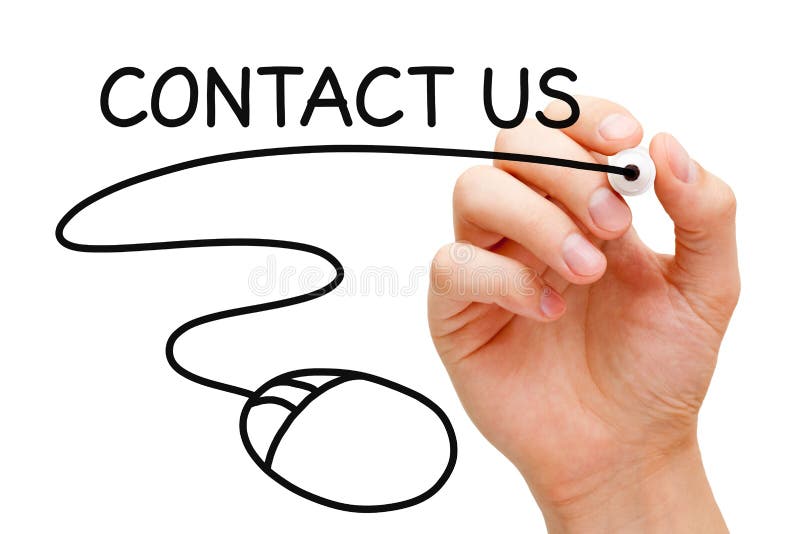 Contact Us Mouse royalty free stock photos