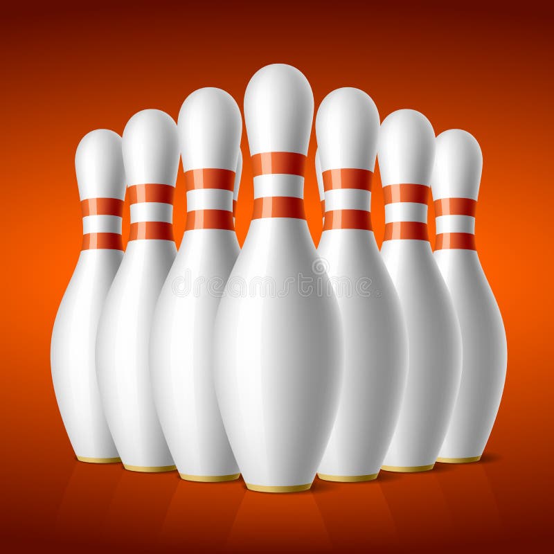 Contactos de bowling ilustración del vector Contactos de bowling ilustración del vector