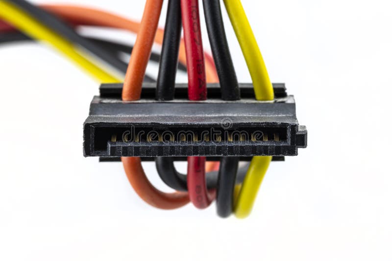 Serial plug stock image. Image of female, computer, plug 126141