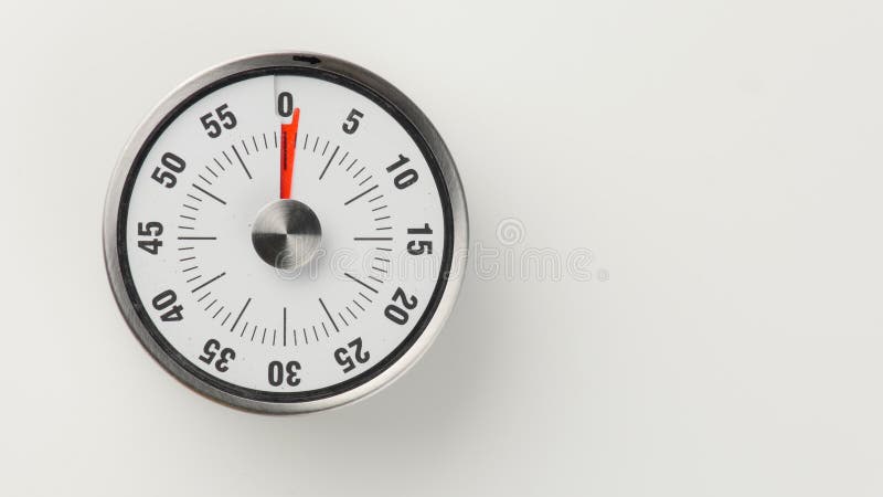 Contador de tiempo análogo de la cuenta descendiente de la cocina del vintage, el 1 permanecer minucioso fotos de archivo Contador de tiempo análogo de la cuenta descendiente de la cocina del vintage, el 1 permanecer minucioso fotos de archivo