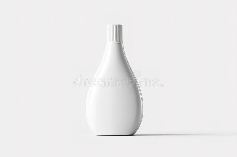 Container alb minimalist cu un design modern afișat pe un fundal curat royalty free stock image