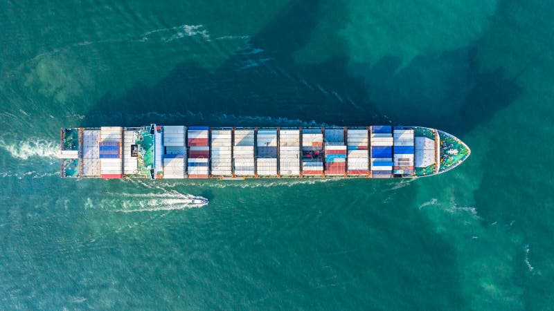 Container cargo ship  global business commercial trade logistic and transportation oversea worldwide by container cargo vessel