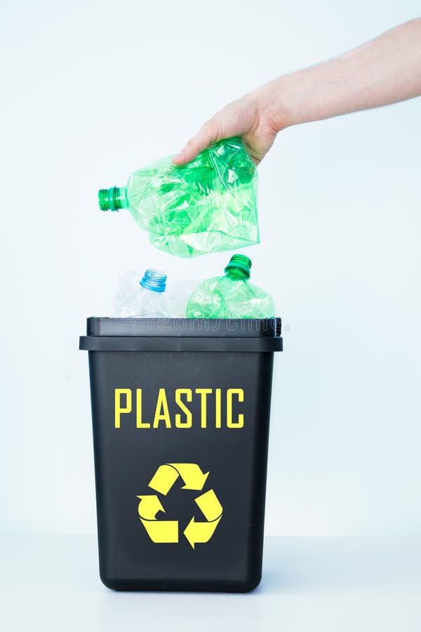 Container for Recycling Plastic. Stock Image Image of sort, yellow