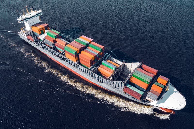 Container Ship Sailing in Sea Editorial Stock Photo Image of bulk, commercial 150237508