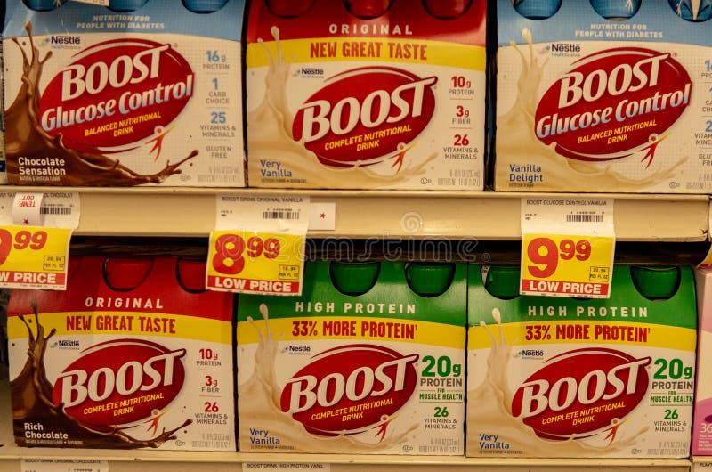 Containers of Boost Energy Drink Editorial Photo Image of energy