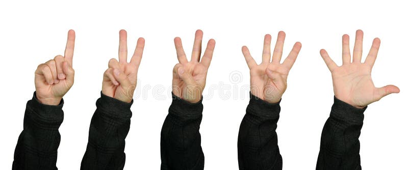 All the fingers on one hand count one two three four five. All the fingers on one hand count one two three four five