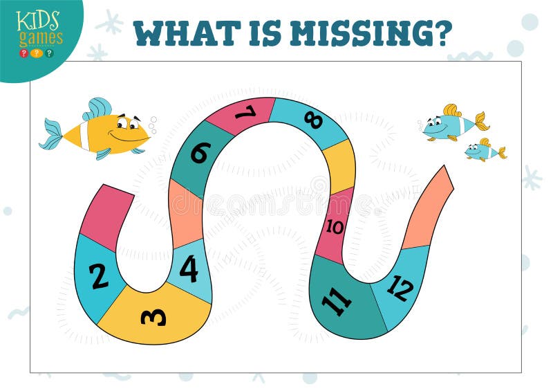 Contando o jogo com peixes dos desenhos animados e sequência da ilustração do vetor dos números ilustração do vetor Contando o jogo com peixes dos desenhos animados e sequência da ilustração do vetor dos números ilustração do vetor