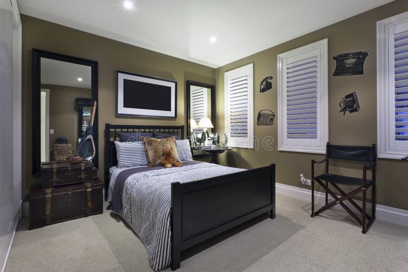 Contemporary Bedroom stock images