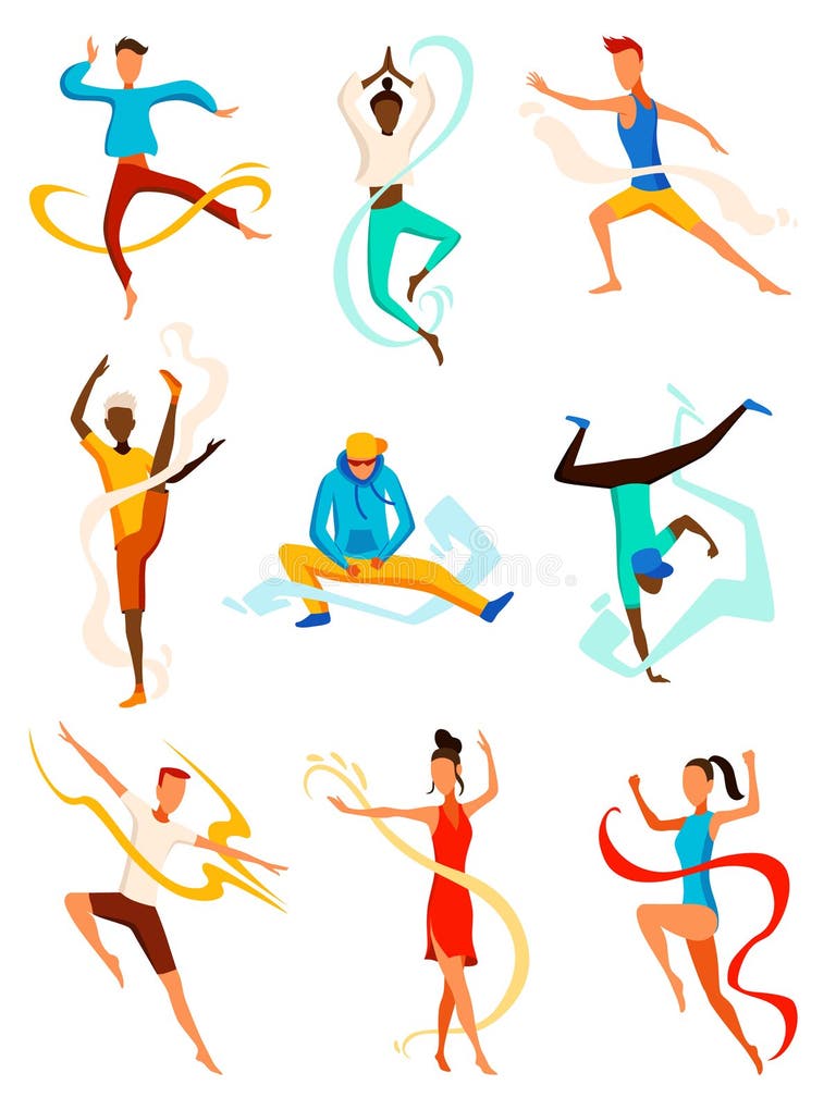 Contemporary Design Dance Illustration Stock Illustrations – 3,025