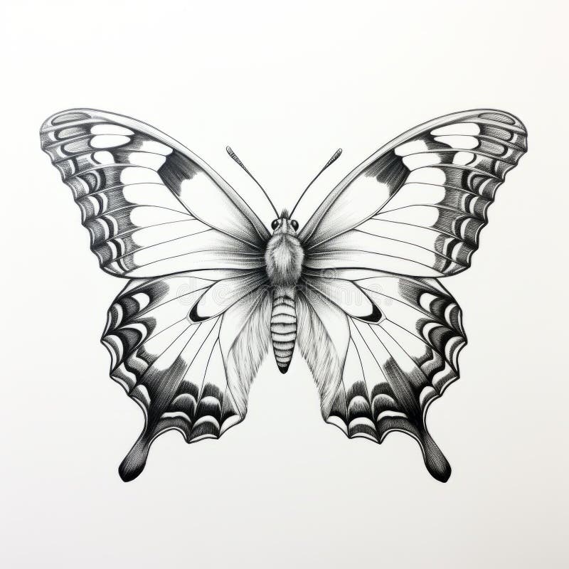 Monarch Butterfly Drawing - HelloArtsy-vinhomehanoi.com.vn