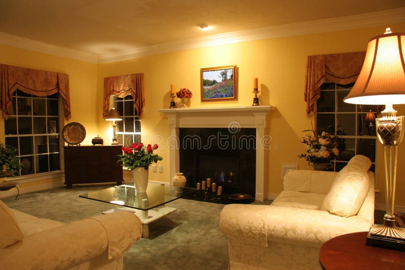 Contemporary Living Room stock photography