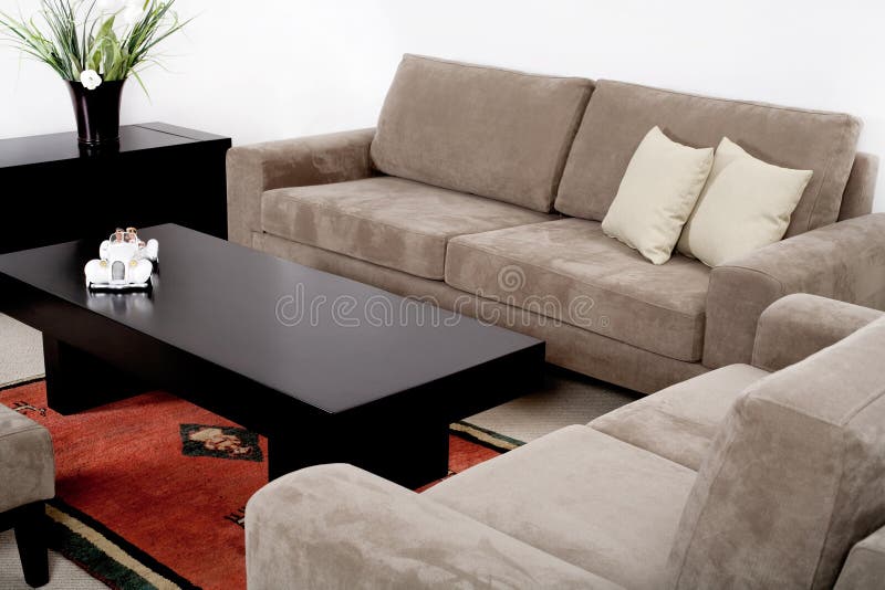 Contemporary living room royalty free stock photo
