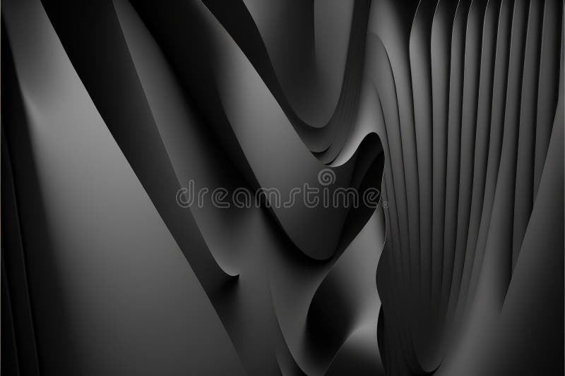 Contemporary Minimalistic Abstract Dark Black Geometric Background ...