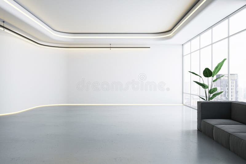 Contemporary Office Lobby with Ample Space