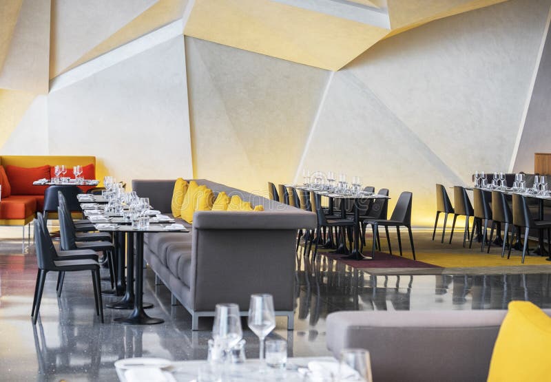 Contemporary restaurant in Dublin, Ireland royalty free stock photo