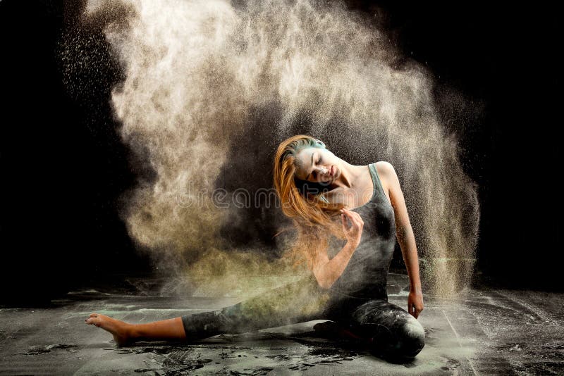 Contemporary dancer flour