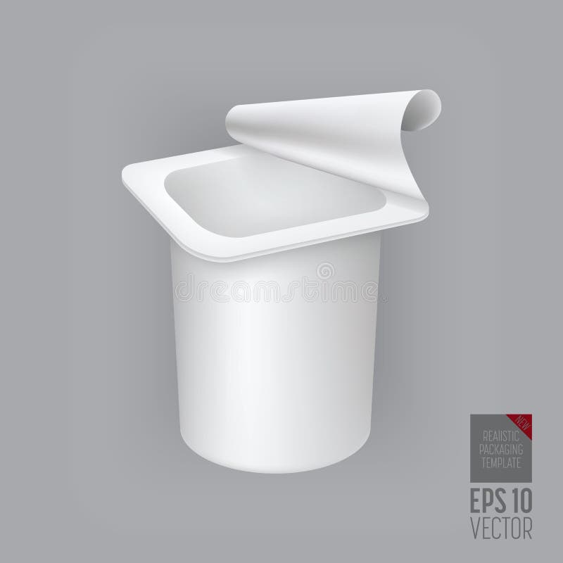 Contenitore del yogurt illustrazione vettoriale Contenitore del yogurt illustrazione vettoriale