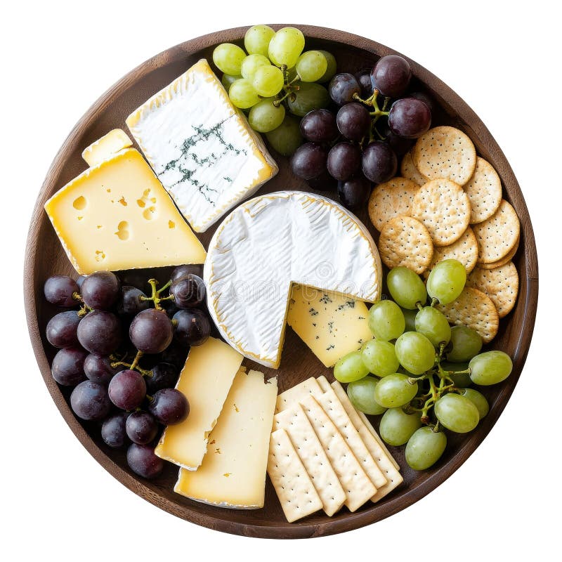 Contenitore di biancheria intima con formaggio e uva. royalty illustrazione gratis