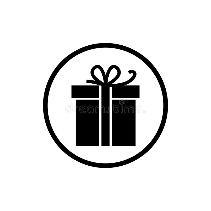 Contenitore di regalo dell'icona di vettore illustrazione vettoriale Contenitore di regalo dell'icona di vettore illustrazione vettoriale