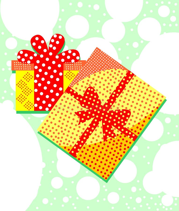 Contenitori di regalo imballati sorprese Illustrazione elegante e variopinta illustrazione vettoriale Contenitori di regalo imballati sorprese Illustrazione elegante e variopinta illustrazione vettoriale