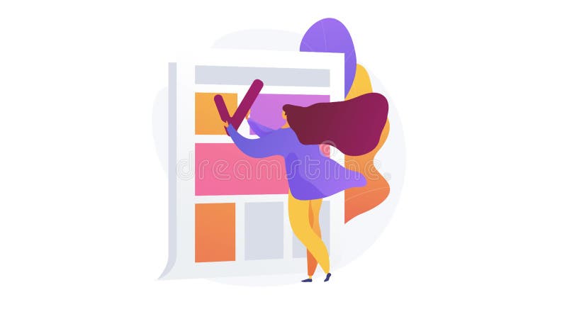 Content creation 4K loop animation stock illustration
