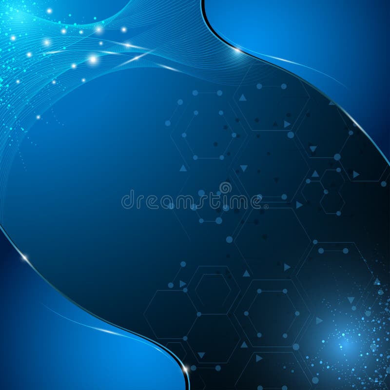 Context abstract de inovare științifică stock illustration