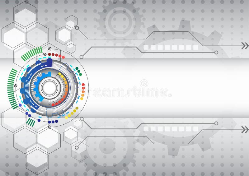 Context de activitate informatic avansat cu circuit futurist abstract vector illustration