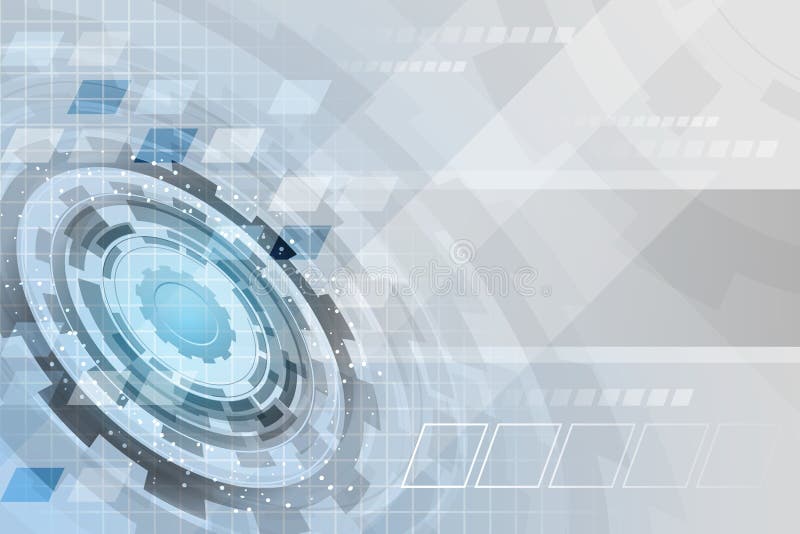 Context de afaceri futurist al tehnologiei abstracte cu roți și grilă de angrenaje. stock illustration