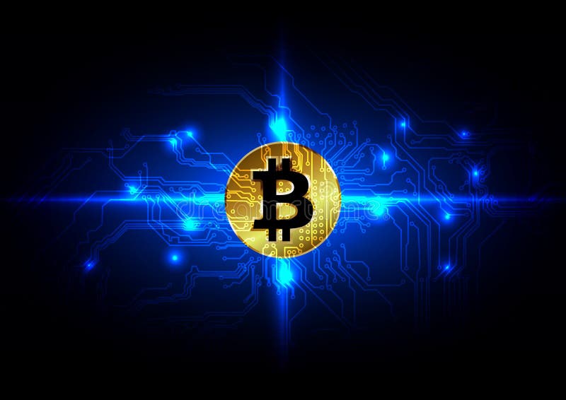 Context digital futurist digital bitcoin abstract stock illustration
