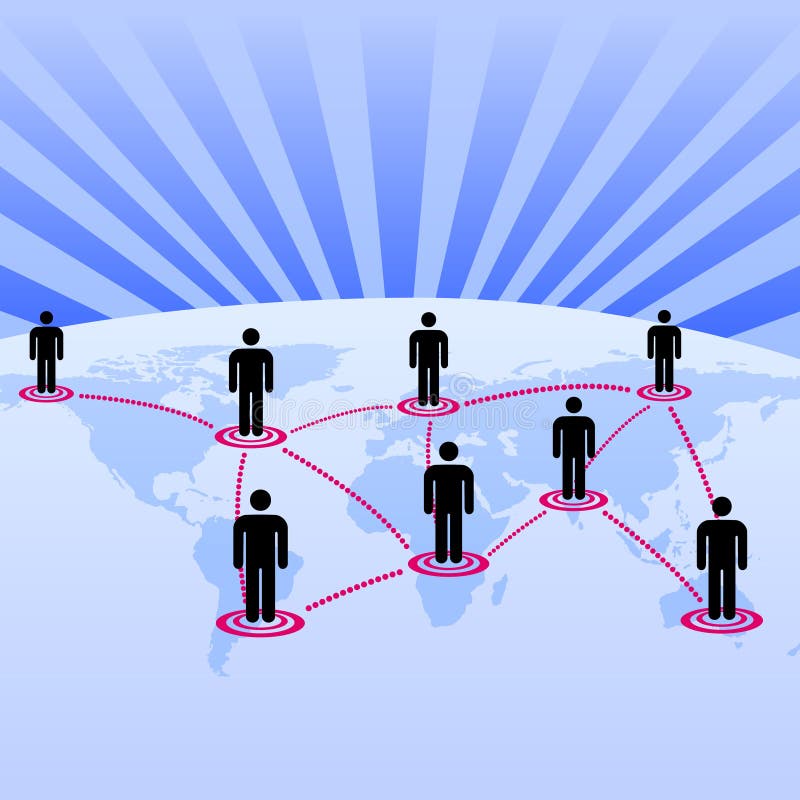Context global al rețelei mondiale vector illustration