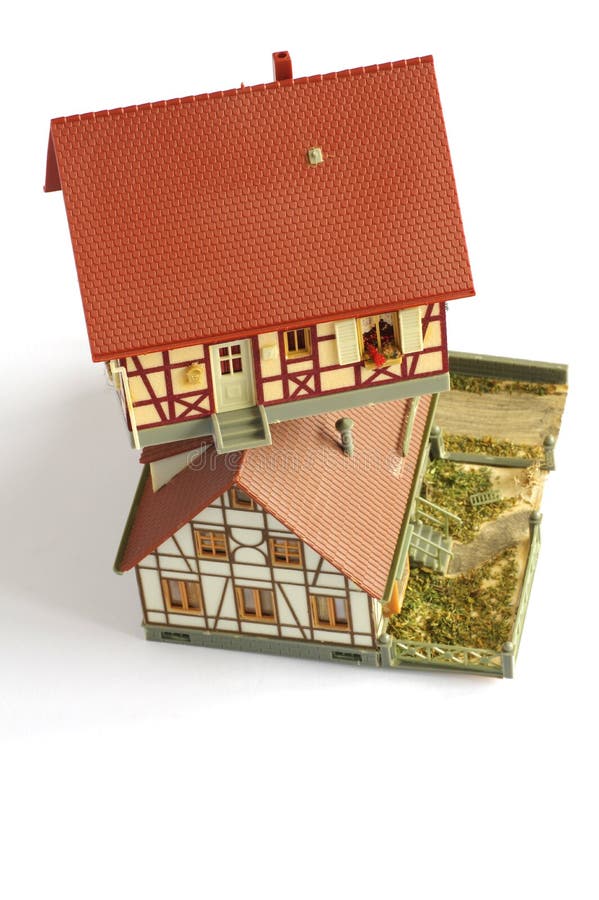 Contiene el juguete modelo miniatura 2 imágenes de archivo libres de regalías