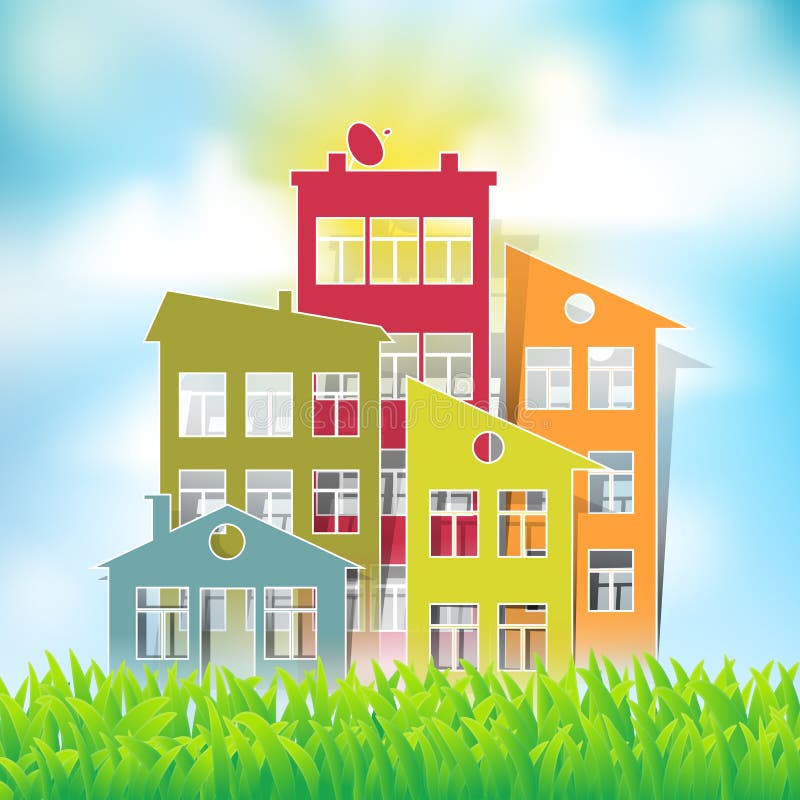 Símbolos de casas libre illustration