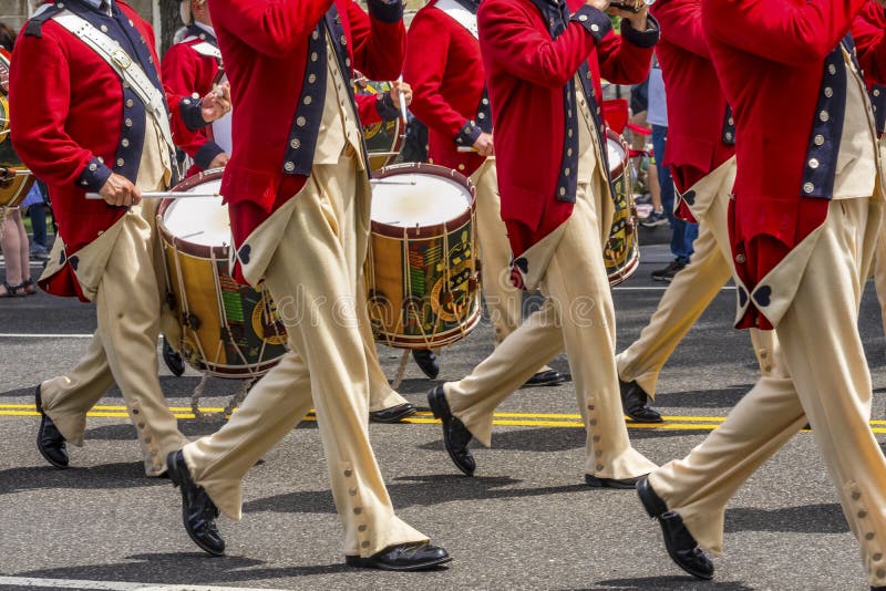Drums in a parade stock photo. Image of music, tradition 42354472
