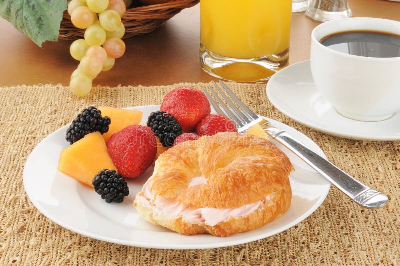 Continental breakfast stock images