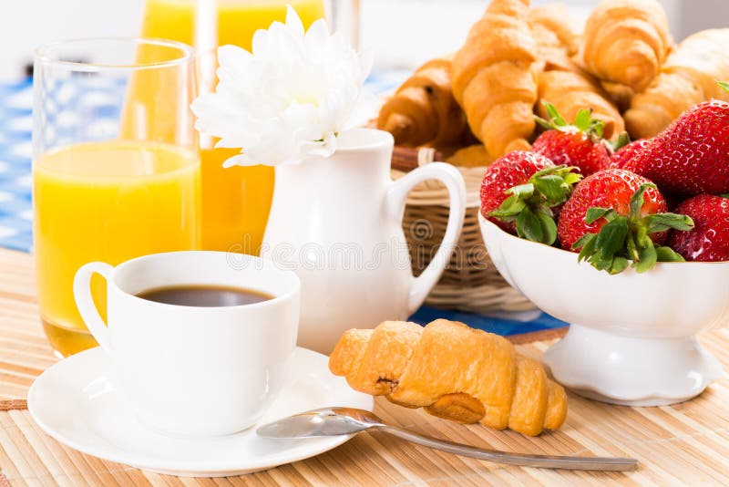 Continental breakfast stock image. Image of coffee, bread 32632539