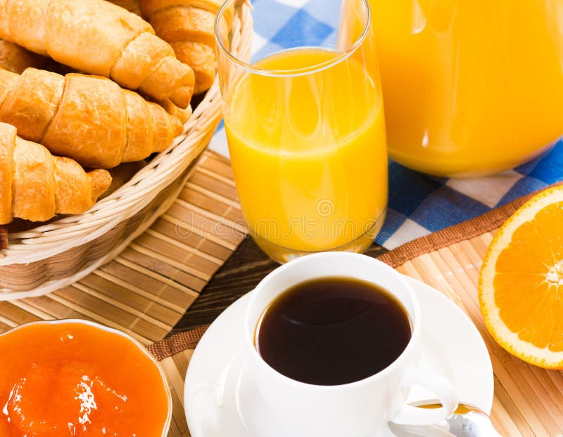 Continental breakfast stock image. Image of coffee, bread 32632539