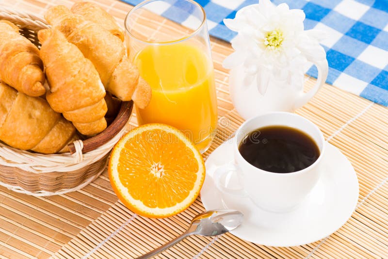 Continental breakfast stock image. Image of coffee, bread 32632539