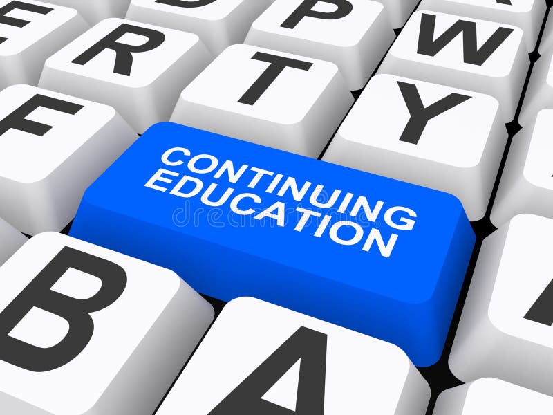 Continuing education vector illustration Continuing education vector illustration